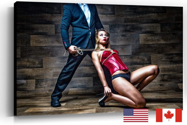 BDSM Couple Rope Submission, USA